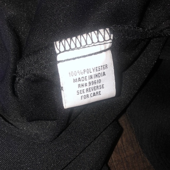 Tramp Woman Black Sleeveless Ruffle Bohemian Tunic - Picture 11 of 15